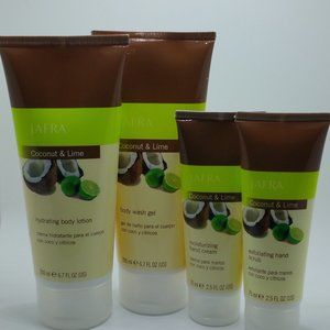 Jafra Coconut & Lime 4pc Set for Hand & Body